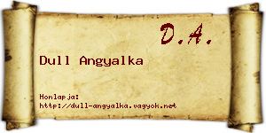 Dull Angyalka névjegykártya